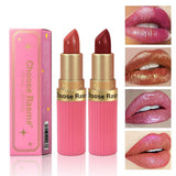 Pearlescent Pink Glitter Velvet Lipstick Metallic Waterproof Long Lasting Matte Shimmer Diamond Lipstick Women Makeup Cosmetic