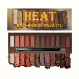 12 Color Matte Eyeshadow Plate Eye Makeup Waterproof Durable Sequins Metal Earth Color Natural Eye Shadow Makeup