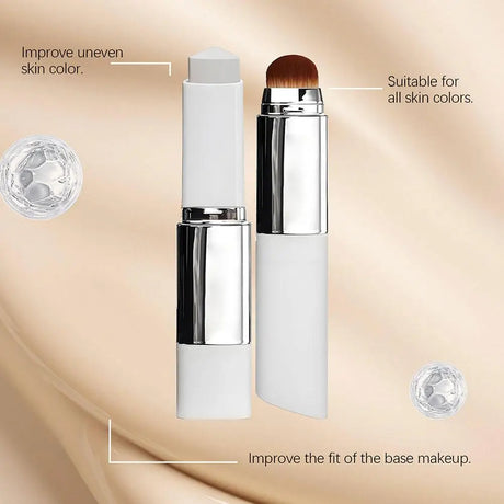 2-in-1 Color-Changing Foundation Stick Liquid Lightweight Moisturizing Brightening Foundation Color Changing For All Skin Types