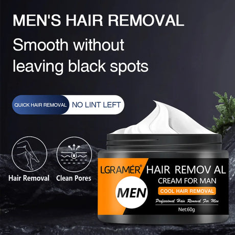 Painless Hair Removal Cream Permanent Hair Remover for Men's  Armpit Legs Arms Hair Growth Inhibitor Depilatory Body Cream