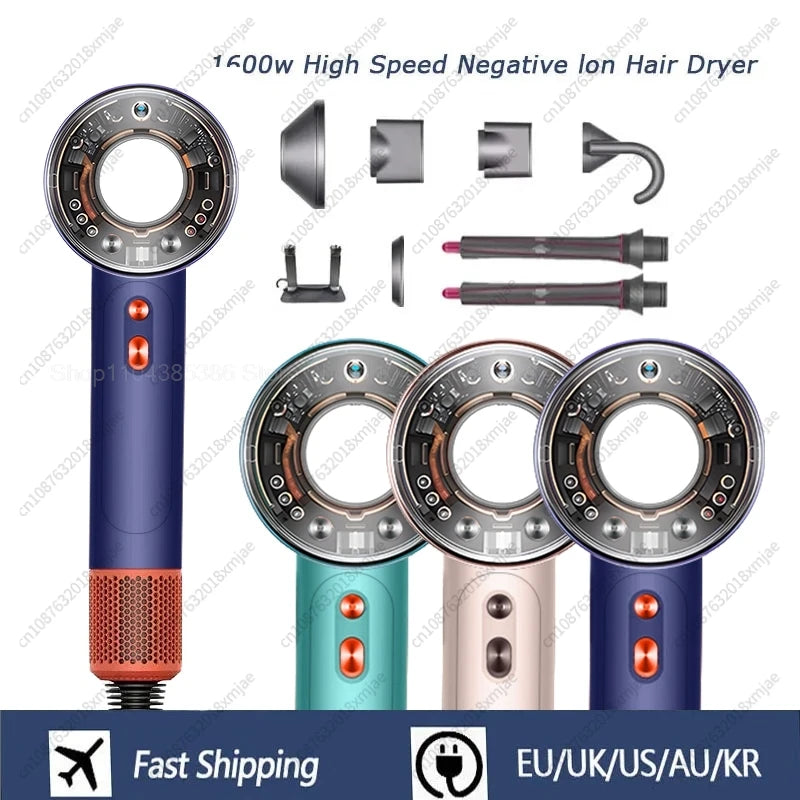 Professinal Leafless For Dyson Hair Dryer Negative Ion Quick Dry Home Powerful Hair Constant Flyaway Attachment Anion Electric
