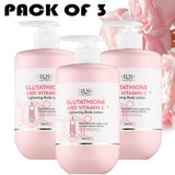 AILKE Glutathione & Vitamin C Kit, With Whitening Lotion, Moisturizing Cream, Lightening Soap, Spa Oil, Glowing Body Cream