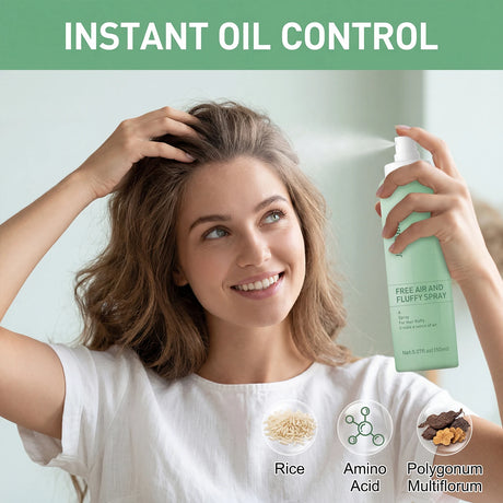 Volumizing Dry Shampoo Spray Oil Control Refreshing No Wash Instant Volume Lightweight Fluffy Root Lift Hair Mist All Hair Types