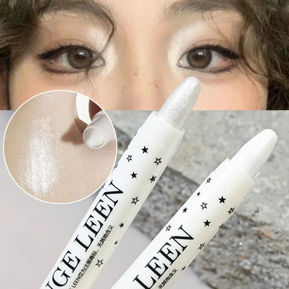 Glitter Eyeshadow High Gloss Pen Matte Diamond Highlighter Pen Waterproof Brighten Silkworm Makeup Pencil Shiny Eyelids Cosmetic