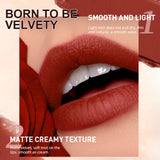 QIBEST Matte Nude Lipstick Pen Long Lasting Lipliner Lip Pencil Waterproof Lip Liner Contour Sexy Red Lip Makeup Set For Women