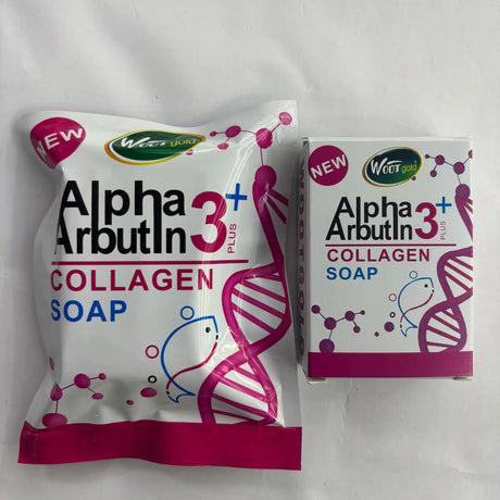 Arbutin 3 Collagen Facial Soap Moisturizing Brightening Deep Cleansing Body Face Wash Foam Facial Cleanser Handmade Soap