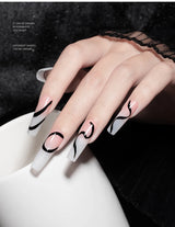 RS NAIL 5g Painting Gel Nail Polish Black White Nail Painting Art Gel Line Flower Drawing Gel Semi-solid UV LED Soak Off Varnish