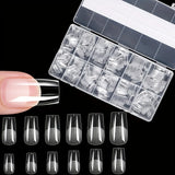 600 Pieces of Fake Nail Tips, Matte and Semi-Matte Effect, Almond French Coffin Shape, Stiletto Oval Square Shape, Thickened Fingertips at the Front