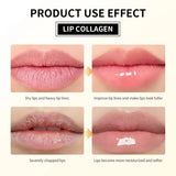 Collagen Lip Balm & Sleep Mask Deep Moisturizing Hydrating Smooth Lip Fine Lines Gentle Exfoliating Dry Dead Skin Daily Lip Care