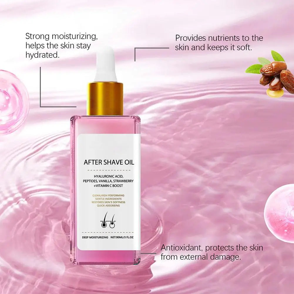 Hair Removal Care - 90ml Strawberry Hair Removal Aftercare Oil, 60g Hair Removal Cream, For Armpit Leg Arm Hair Growth Inhibitor