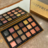 18 Color Golden Eye Shadow Palette Pearl Rose Gold Black Punk Style Matte & Glitter Eyeshadow Makeup Pearlescent Flow
