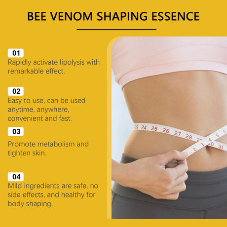Bee Venom Shaping Oil Firming Lifting Body Skin Anti Cellulite Fat Burning Weight Loss Improve Sagging Thin Leg Massage Oil