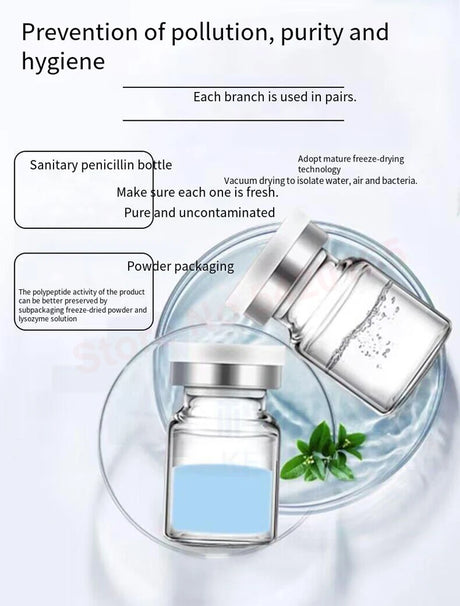 High Purity 98% Blue Copper Peptide Essence Facial Anti-Aging Repair Polypeptide Active Hyaluronic acid Moisturizing Skin Care