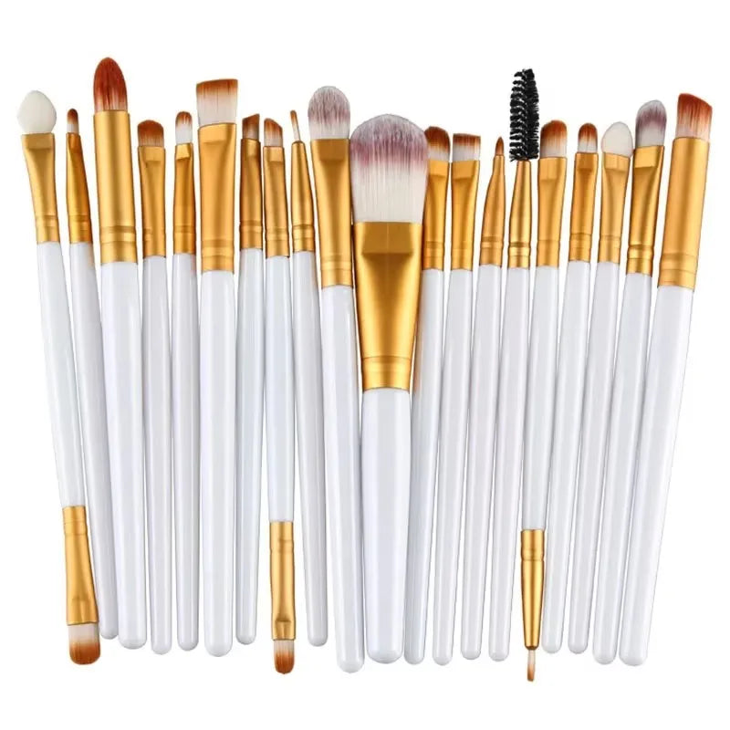 20Pcs Makeup Brush Set Beauty Makeup Concealer Brush Blush Loose Powder Brush  Highlighter Foundation Eye Shadow Brush Tools
