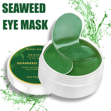 60pcs seaweed hyaluronic acid eye mask to remove dark circles collagen eye patch facial care products