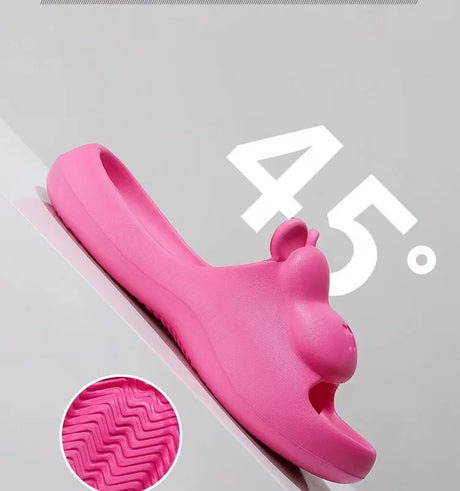 2025 Fashion Women Slippers Summer Flat Sandals Lightweight EVA Home Bathroom Slippers Massage Couples Indoor Slides Shower Shoe