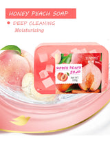 Peach Jelly Soap, 3-in-1 Cleansing and Bath Soap, Deeply Cleanses and Baths the Whole Body, Suitable for All Skin Types,
