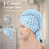 Golden turtle velvet dry hair towel saves time and effort at home for women to take a shower and wash their hair