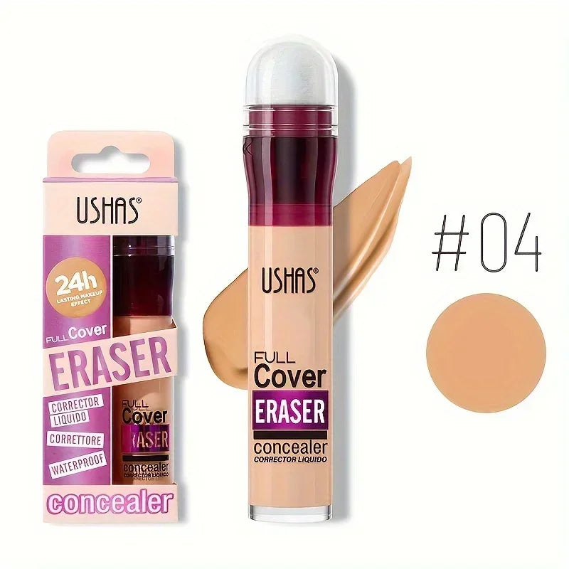 12 Color Liquid Concealer Moisturizing Rotating Sponge Head Concealer Long Lasting Lightweight Multi-use Foundation Makeup