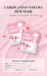 Purifying Clay Facial Mask in Pouch,For Acne, Oily & Combination Skin, Deep Cleansing, Detoxifying, Skin Care, Face Mud Mask 5g