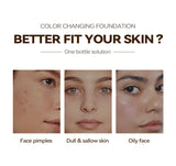 OVP Auto Adjust change color Foundation Moisturizing Waterproof Concealer Long Lasting Flawless Natural Face Makeup Sunblock