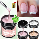 Nailpop Milky Smooth Builder Gel 30/100g for Nail Extension Long Lasting Quick Building UV Gel Soak Off Nail Art Design DIY