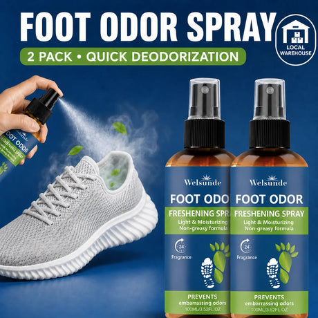 Instant Freshness Spray,FOOT ODOR CONTROL SPRAY, a Natural Plant-Based Formula, Quickly Deodorizes Lasts Long, Refreshing The Feet, Absorb a Large Amount of Sweat, Shoe And Foot Odor, Shoe Odor Remover, Feet Care Products, Sh