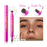 Double Eyeliner Freckles Pen All-in-One Natural Waterproof Lasting Seal Spot Pen Natural Simulation