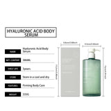 Hyaluronic Acid Body Serum Deep Hydrating Body Lotion for Smoother Plumper Looking Skin Lightweight Fast-Absorbing Body Care
