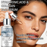 JUINHOU Dual Phase Face Serum Kit Hyaluronic Acid Day Care Retinol Night Care Hydrate Anti Wrinkle Texture Daily Face Skin Serum