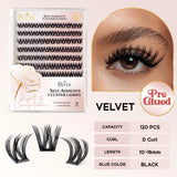 Befer Self-Adhesive Lash Clusters No-Glue Manga Eyelashes 120 Pcs Clusters Lashes Natural Makeup Fluffy False Eyelashes Supplier