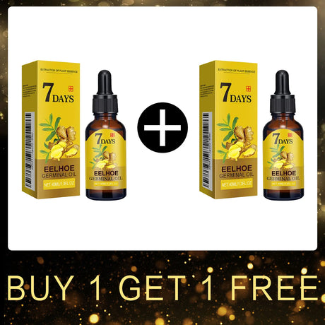 EELHOE Ginger Oil for Hair Growth Smooth Split Ends in Hair Strengthener Dense Prevent Hair Loss Woman Ginger Essential Oil 40ml
