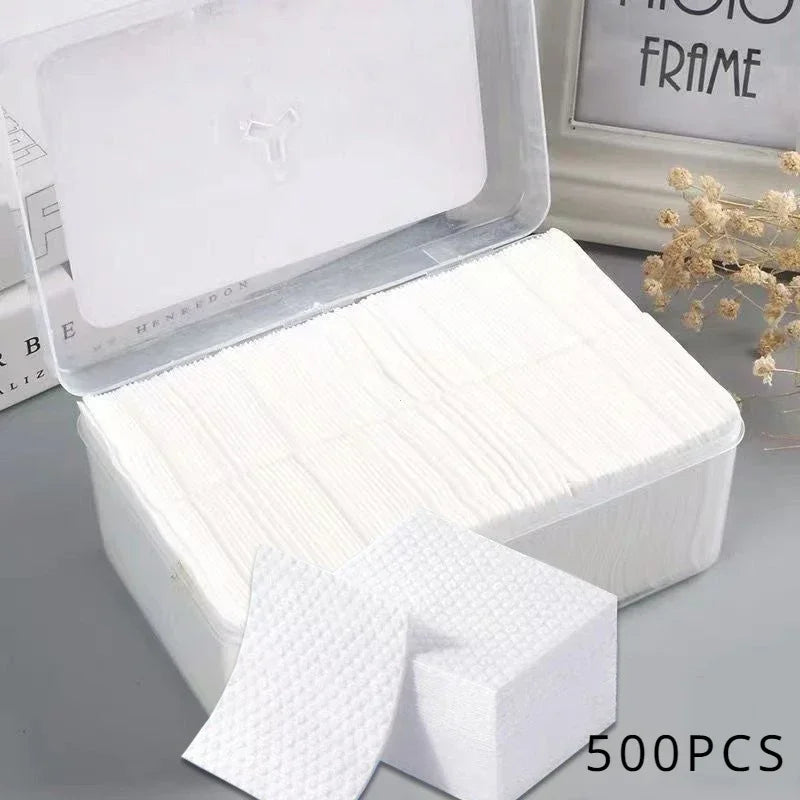 450/500/600PCS Facial Puff Cotton Pads Disposable Makeup Accessories Remover Practical Face