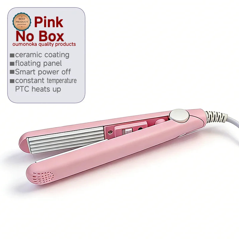 3-in-1 Curling Iron Hair Styler Clips Flat Crimper Professional Styler Styling Tools Waver Brush Waver Straightener Hair Curler