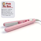 3-in-1 Curling Iron Hair Styler Clips Flat Crimper Professional Styler Styling Tools Waver Brush Waver Straightener Hair Curler