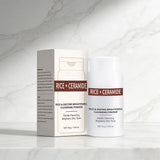 Rice Enzyme Brightening Cleansing Powder, Exfoliating Powder to Foam Cleanser, Smooth Texture,Hydrating & Gentle Skin Care 50g