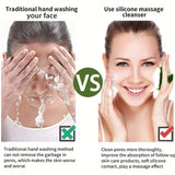 Face Scrubber, Silicone Face Scrubber For Men Facial Cleansing Brush Silicone Face Wash Brush Manual Waterproof Cleansing Skin Care Face Brushes For Exfoliating