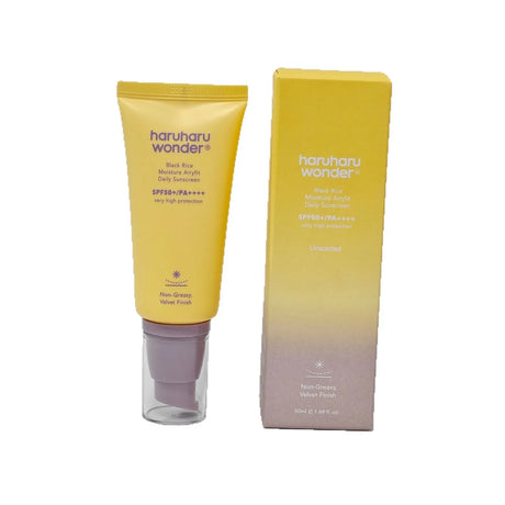 haruharu wonde sunscreen physical black rice moisturizing, non-sticky and brightening 50ml