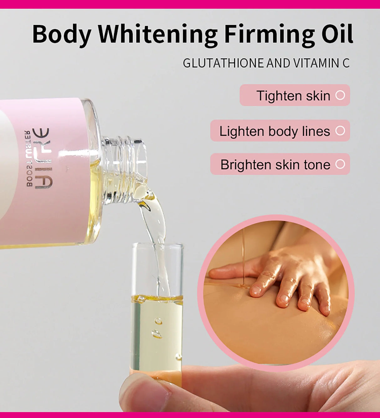 AILKE Glutathione & Vitamin C Kit, With Whitening Lotion, Moisturizing Cream, Lightening Soap, Spa Oil, Glowing Body Cream