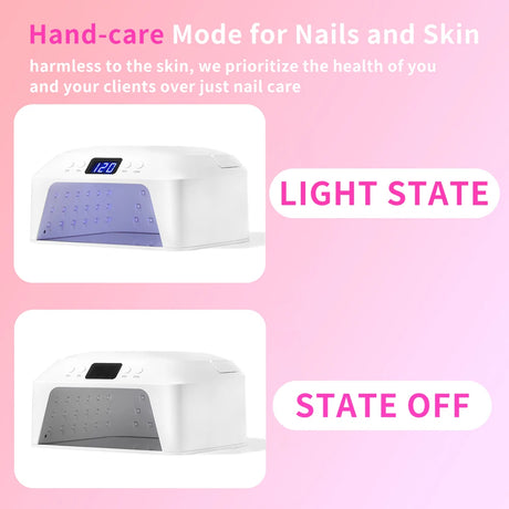 71 LEDs UV Nail Lamp Large Space Nail Dryer with Hand Pillow Smart Sensor 72 W Professional UV Lamp For Nails Manicure Pedicure