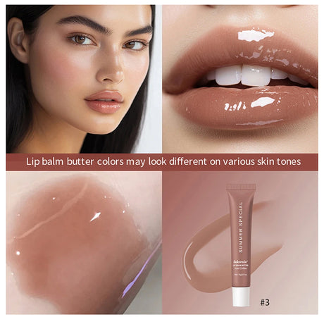 Mirror Lip Balm Butter Set Deep Moisturizing Lip Glaze Gross Smoothing Color Lips Oil Long Lasting Nourishing Lip Care Cosmetics