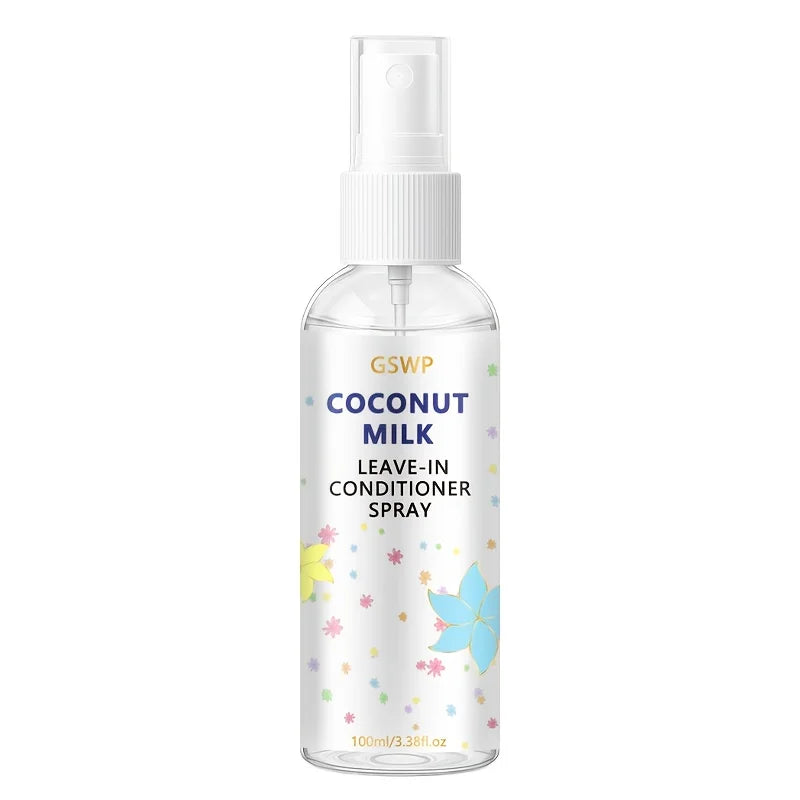 GSWP Coconut Milk Leave-In Conditioner Spray Long-Lasting Fragrance, Oil Control, and Volume, Deep Nourishment. 100/200ml