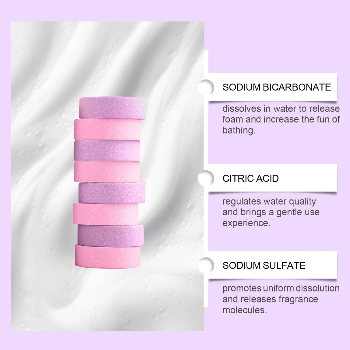 Rose Lavender Aromatherapy Shower Steamers Tablets Home Spa Relax Body Mental Relaxation Bath Products Shower Steamers Tablets