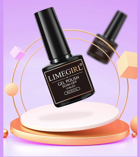 Limegirl Gel Nail Polish Set 60Colors Semi Permanent UV Led Gel Varnish Soak Off Nail Lacquers Base Top Coat