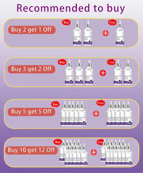 Pore Shrinking Serum Face Removing Large Pores Tightening Facial Pore Minimizing Essence Skin Care Beauty Firm Skin