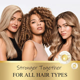 GSWP 72-Hour Moisturising Shampoo and Conditioner Set, enriched with keratin for deep hydration, Ideal as a gift. 100ml + 100ml
