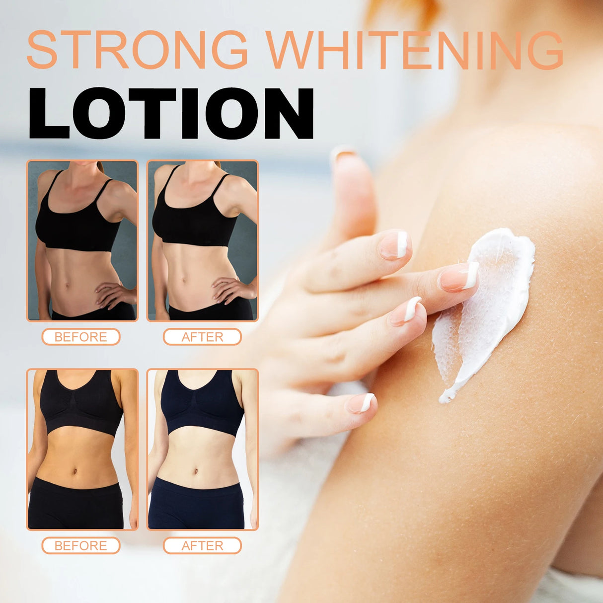 Strong Whitening Lotion Lasting Hydrating Nourishing Improve Dull Skin Armpit Lightening And Intimate Area Woman Moisturizer