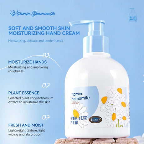 Nicor Vitamin Chamomile Hand Cream Moisturizing and Hydrating to Prevent Dryness and Cracks