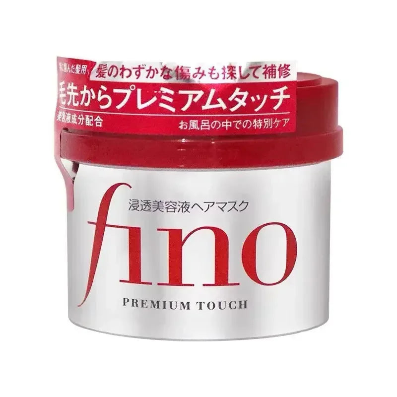 Fino Shampoo Conditioner 550ml/Hair Mask 230ml Oil Control and Glowing Soft Improves Frizzy and Damaged Hair