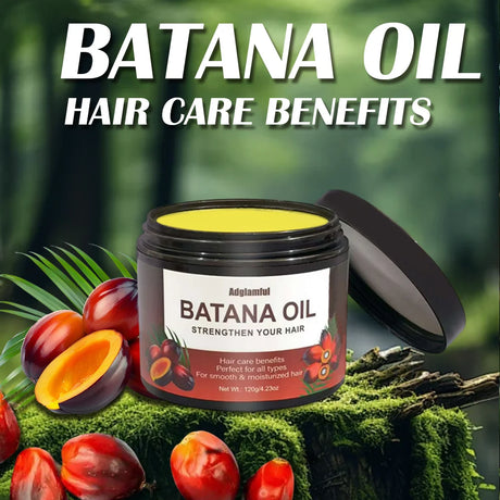 Batana Oil 120g Hair Care - 5s Smooths Frizz, Deep Nourishment, Lightweight & Non-Greasy, No-Rinse Hair Oil
